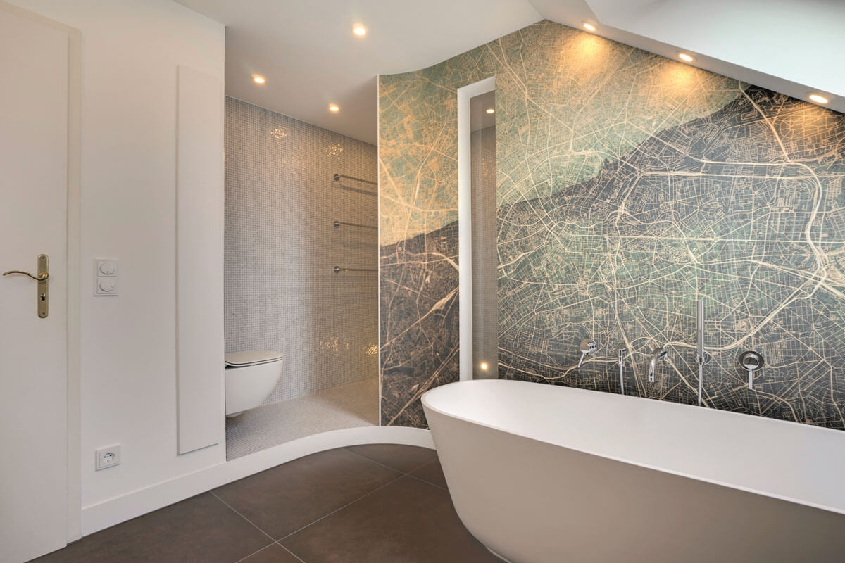 9 Ideen für farbige Wände im Badezimmer
