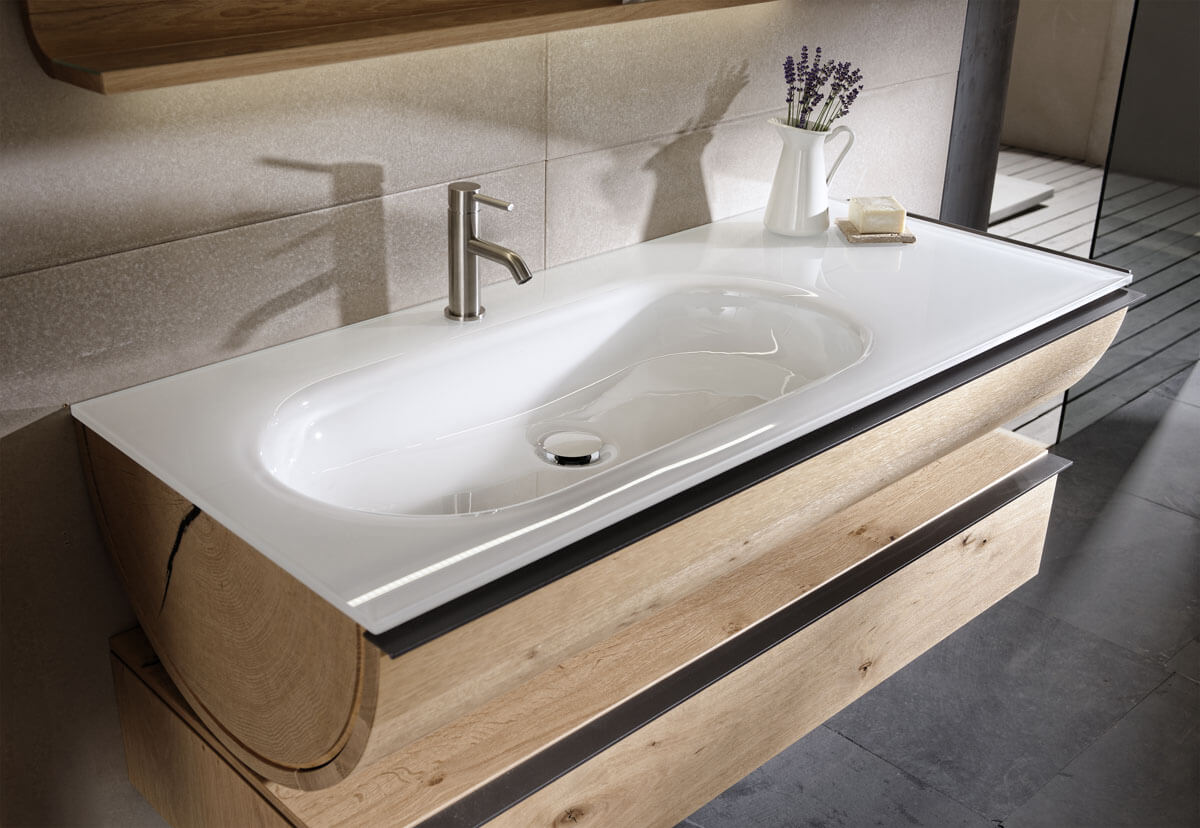 17 Ideen für Holz-Waschtische: Schöne Unterschränke aus Eiche, Nussholz