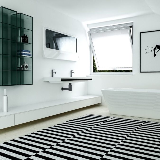 Badezimmerteppich reinigen